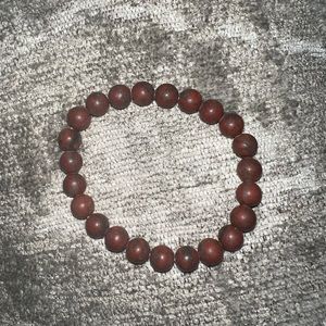 Brown beaded bracelet